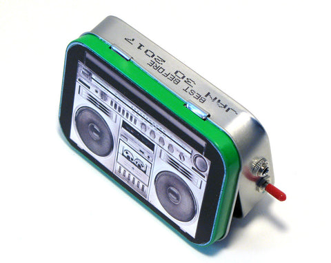 "Soundwave" Mint Tin Pocket Boombox