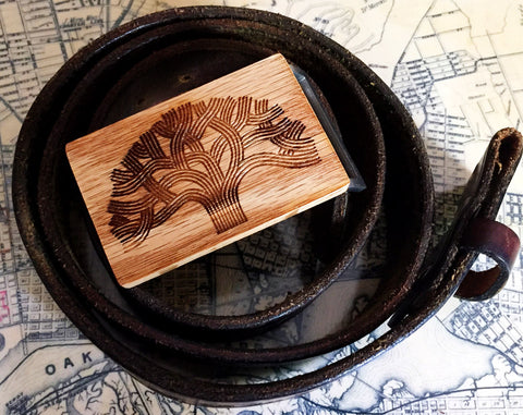 Oak Tree Belt Buckle