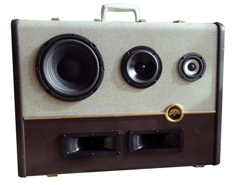 "The Oaklander" Vintage Suitcase Boombox